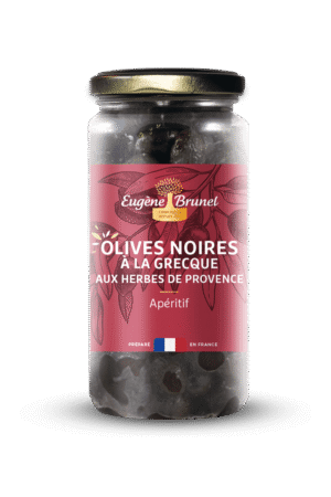 Olives Noires à la grecque aux Herbes de Provence